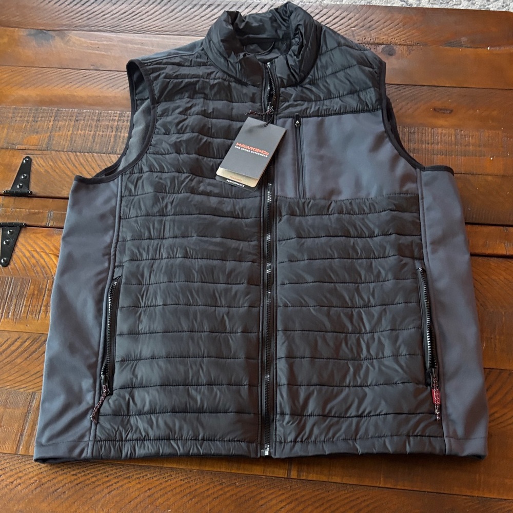 Hawke & Co Black Quilted Vest